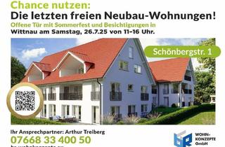 Wohnung kaufen in Schönbergstraße, 79299 Wittnau, Wittnau - Naturnahes Wohnglück in Wittnau - Neubauwohnung EG.W4 mit Garten