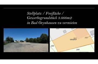 Immobilie mieten in Vlothoer Straße 145, 32547 Bad Oeynhausen, Top Gewerbegrundstück Bad Oeynhausen: 500–3000 m² Freifläche mit A2/A30-Anbindung zu vermieten
