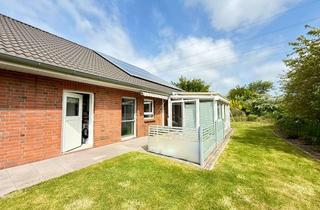 Doppelhaushälfte kaufen in 25866 Mildstedt, A+ -- Ebenerdige DHH, BJ 2012 mit PV-Anlage, Wintergarten, Garage