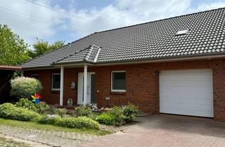 Doppelhaushälfte kaufen in 25866 Mildstedt, A+ -- Ebenerdige DHH, BJ 2012 mit PV-Anlage, Wintergarten, Garage