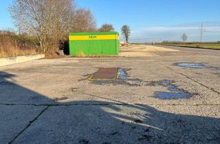 Büro zu mieten in 89079 Eggingen, verkehrsgünstige und befestigte Freifläche inkl. Bürocontainer zu vermieten