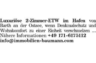 Wohnung kaufen in 18356 Barth, Luxuriöse 2-Zimmer-ETW