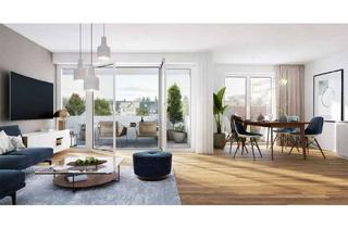 Wohnung kaufen in 70825 Korntal-Münchingen, 4-Zimmer-Neubauwohnung auf zwei Etagen zum Schlosshof