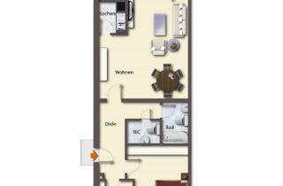 Wohnung mieten in Cheruskerstraße 56, 42653 Gräfrath, Kernsaniert! Helle 3 Zimmerwohnung mit Balkon nähe Botanischer Garten.