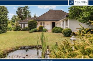 Haus kaufen in 24787 Fockbek, Bungalow auf weitläufigem Gartengrundstück für stilvolles Wohnen und Lebensqualität