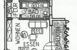 Wohnung mieten in Eichenmühlweg, 92318 Neumarkt, 2 Zimmer Wohnung, Küche, Balkon, Bad mit Wanne und Fenster
