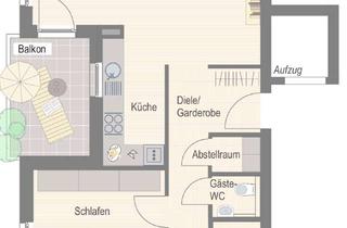 Wohnung mieten in Zehenderstraße 12, 74354 Besigheim, Ansprechende 2,5-Zimmer-Wohnung mit EBK und Balkon in Besigheim