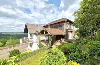 Mehrfamilienhaus kaufen in 54316 Ollmuth, Mehrfamilienhaus mit drei Wohneinheiten, Garagen, Garten, Streuobstwiese/Koppel und Mega-Fernblick!