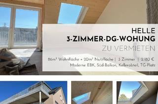 Wohnung mieten in 73734 Esslingen, Erstbezug mit Balkon und EBK: Stilvolle 3-Zimmer-Dachgeschosswohnung mit geh. Innenausstattung