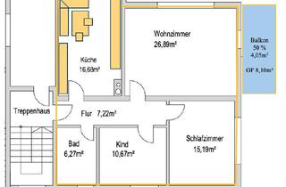 Wohnung mieten in 97816 Lohr, Erstbezug nach Sanierung mit EBK und Balkon in 1. OG - Wombach