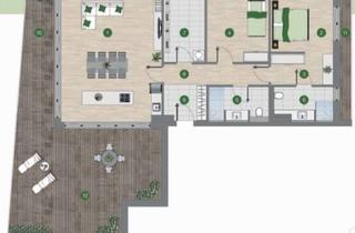 Penthouse mieten in Spiekershäuser Straße 23, 34125 Wolfsanger/Hasenhecke, Sehr gut geschnittene 3-Zimmer-Penthouse-Wohnung mit riesiger Terrasse