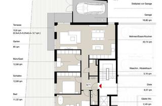 Wohnung kaufen in Münsinger Straße 5/1, 89601 Schelklingen, Erstbezug mit Balkon: Geschmackvolle 3,5-Zimmer-Erdgeschosswohnung mit lux. Innenausstattung