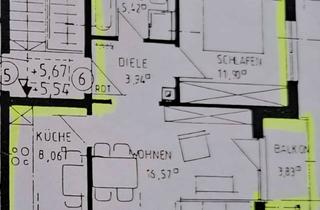 Wohnung mieten in 91456 Diespeck, Helle & gemütliche 2-Zimmer-Dachgeschosswohnung in ruhiger Lage – mit Stellplatz