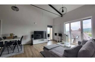 Wohnung mieten in 63906 Erlenbach, Moderne 3-Zimmer-Dachgeschosswohnung mit traumhaftem Mainblick – teilmöbliert
