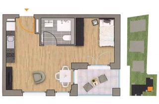 Wohnung mieten in Bahnhofstraße 75, 71679 Asperg, Stilvolle 1-Zimmer-Wohnung in Asperg - Erstbezug mit Balkon und Einbauküche.