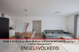 Wohnung mieten in 67435 Lachen-Speyerdorf, Helle 3 ZKB mit großem Balkon und barrierefreiem Zugang in Lachen-Speyerdorf!