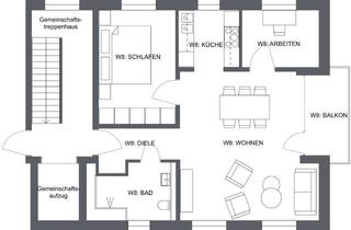 Wohnung mieten in Dinxperloer Straße 69-71, 46399 Bocholt, Hochwertige Neubauwohnung mit Balkon und Einbauküche in zentraler Lage in Bocholt