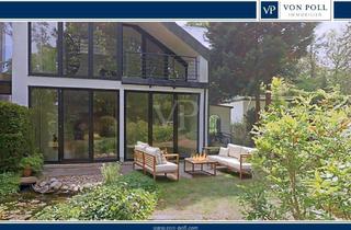 Haus kaufen in Am Kleinen Wannsee, 14109 Wannsee, Modernes Design mit Bootssteg - Stylisches Reihenendhaus am kleinen Wannsee