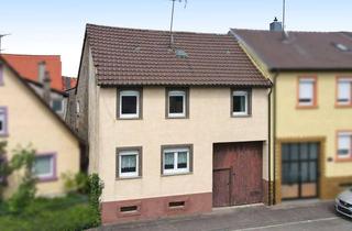 Einfamilienhaus kaufen in 76703 Kraichtal, Im Bieterverfahren für Sanierungsprofis: Einfamilienhaus mit großer Scheune und herrlichem Garten