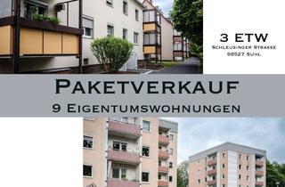Wohnung kaufen in 98527 Suhl, PAKETVERKAUF von neun EIGENTUMSWOHNUNGEN an zwei Standorten in Suhl zur Kapitalanlage