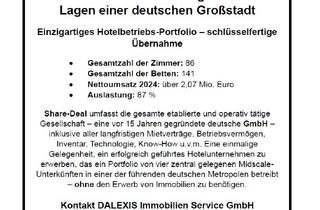 Gewerbeimmobilie kaufen in 50668 Köln, Übernahme eines etablierten Portfolios von Hotelbetrieben in außergewöhnlichen Lagen einer deutschen Großstadt