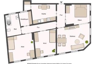 Wohnung kaufen in 26382 Wilhelmshaven, Obergeschosswohnung (ca. 109 m²) mit Balkon zum selbstnutzen oder vermieten - 6,2 % Rendite