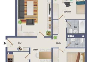 Wohnung kaufen in 64289 Kranichstein, 3,5-Zi.-Wohnung in Darmstadt Kranichstein zu verkaufen