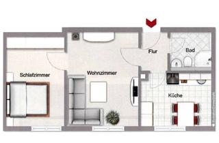 Wohnung mieten in 86825 Bad Wörishofen, Attraktive 2-Zimmer-Wohnung mit EBK in Bad Wörishofen