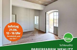 Wohnung mieten in Fabrikstraße 17, 04435 Schkeuditz, ERSTBEZUG sanierte Papierfabrik | kompakte Wohnung mit Balkon, Bad mit Dusche, AR, Stellplatz u.v.m.