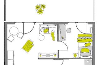Wohnung mieten in 74074 Heilbronn, **Untermieter*in gesucht - 2 Monate** Wunderschöne 2-Zimmer- Hochwertig möbliert mit Dachterrasse