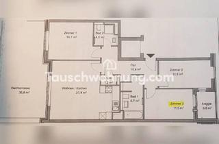 Wohnung mieten in Tauschwohnungstraße, 22041 Wandsbek, Tauschwohnung: 4 Z-Wohnung mit 36 qm Terrasse in Wandsbek (Markt)