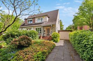 Doppelhaushälfte kaufen in 22589 Sülldorf, Charmante Doppelhaushälfte mit großem Garten und viel Potenzial in sonniger Lage