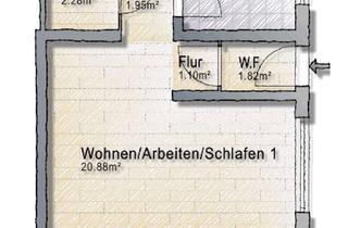 Wohnung mieten in 75045 Walzbachtal, Helle und moderne 2ZKB+Abstellraum, Souterrain Wohnung, kernsaniert 2023, in Walzbachtal