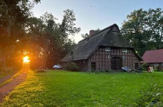 Haus kaufen in 27432 Bremervörde, Bremervörde - Reetdachhaus kleiner Hof zu verkaufen