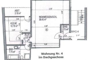 Wohnung kaufen in 68775 Ketsch, Frisch sanierte 1,5 ZKB-DG-Wohnung in 68775 Ketsch zu verkaufen! (Renditeobjekt)