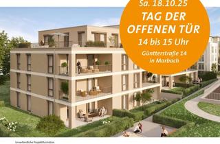 Wohnung kaufen in 71672 Marbach, Neubautraum mit 4 Zimmern und Balkon – Erstbezug im 1. Obergeschoss