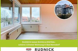 Wohnung mieten in 31542 Bad Nenndorf, RUDNICK bietet RUHIG & ZENTRAL: schöne 2 Zimmer Wohnung in Bad Nenndorf