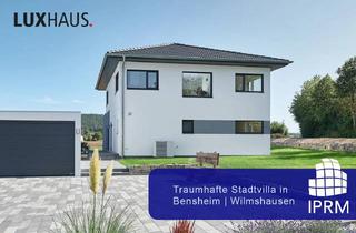 Villa kaufen in 64625 Bensheim, LUXHAUS! Kompakte Stadtvilla mit viel Garten! KFW40!