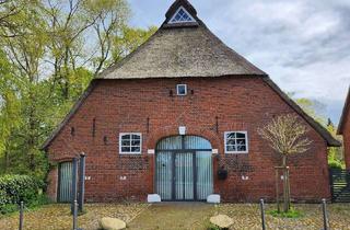 Haus kaufen in 27612 Loxstedt, Reetgedeckter Resthof in Wesernähe