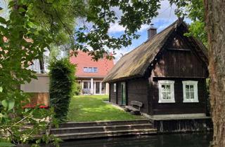 Haus kaufen in 03222 Lübbenau, Luxus pur: Gleich 2 Häuser mit SmartHome aus vielen Naturmaterialien am Fließ im Spreewalddorf Leipe