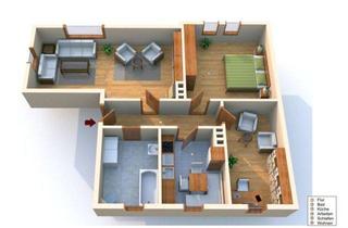Wohnung mieten in Karl-Liebknecht-Str. 100, 07749 Jena, Super geschnittene 3 Zimmer Mietwohnung in Jena Ost, 2 Obergeschoss