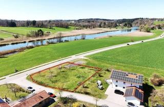 Grundstück zu kaufen in 83376 Truchtlaching, sonniges Wohnbaugrundstück mit Alz und Bergblick - voll erschlossen