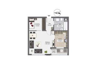 Wohnung mieten in 84503 Altötting, Großzügiges Appartement in Altötting-West, auch für zwei Personen geeignet