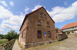 Haus kaufen in 39356 Weferlingen, Idyllisches Wohnen an der Aller: Ehem. Riesmühle mit Nebengelass und herrlichem Garten !