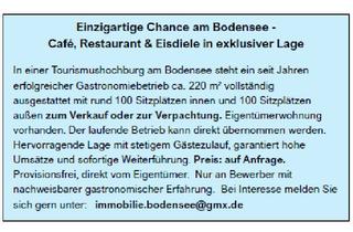 Gastronomiebetrieb mieten in 88709 Meersburg, Einzigartige Chance am Bodensee- Cafe, Restaurant & Eisdiele in exklusiver Lage