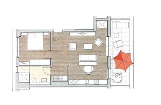 Penthouse mieten in Im Jägeracker 19, 79312 Emmendingen, Stilvolle 2-Zi.-Penthouse-Wohnung BEFRISTET mit EBK & Terrasse im Neubaugebiet von Emmendingen