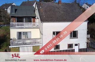 Haus kaufen in 54317 Morscheid, Morscheid: renovierungsbedürftiges Ein- oder Zweifamilienhaus mit großem Grundstück, 2 Garagen und v