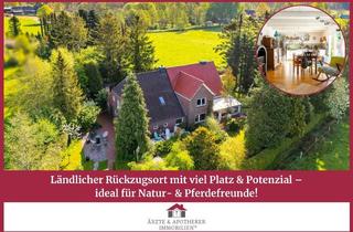 Haus kaufen in 26624 Südbrookmerland, Ländlicher Rückzugsort mit viel Platz & Potenzial – ideal für Natur- & Pferdefreunde!