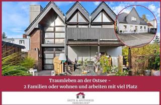 Haus kaufen in 23743 Grömitz, Traumleben an der Ostsee - 2 Familien oder wohnen und arbeiten mit viel Platz