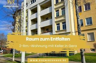Wohnung kaufen in 07545 Gera, Raum zum Entfalten: 2-Rm.-Wohnung mit Keller in Gera